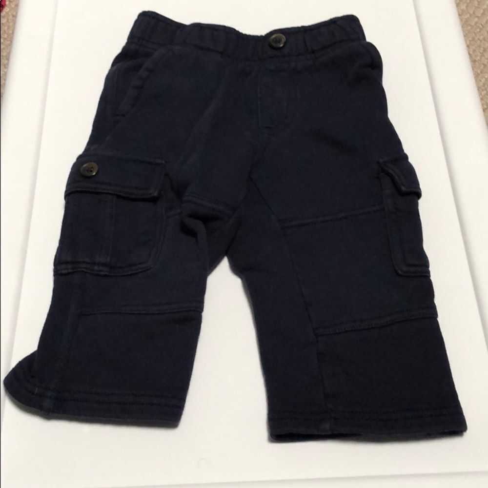 🍭6/$30 Gymboree thick cargo navy pants 12-18 m